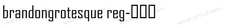 brandongrotesque reg字体转换